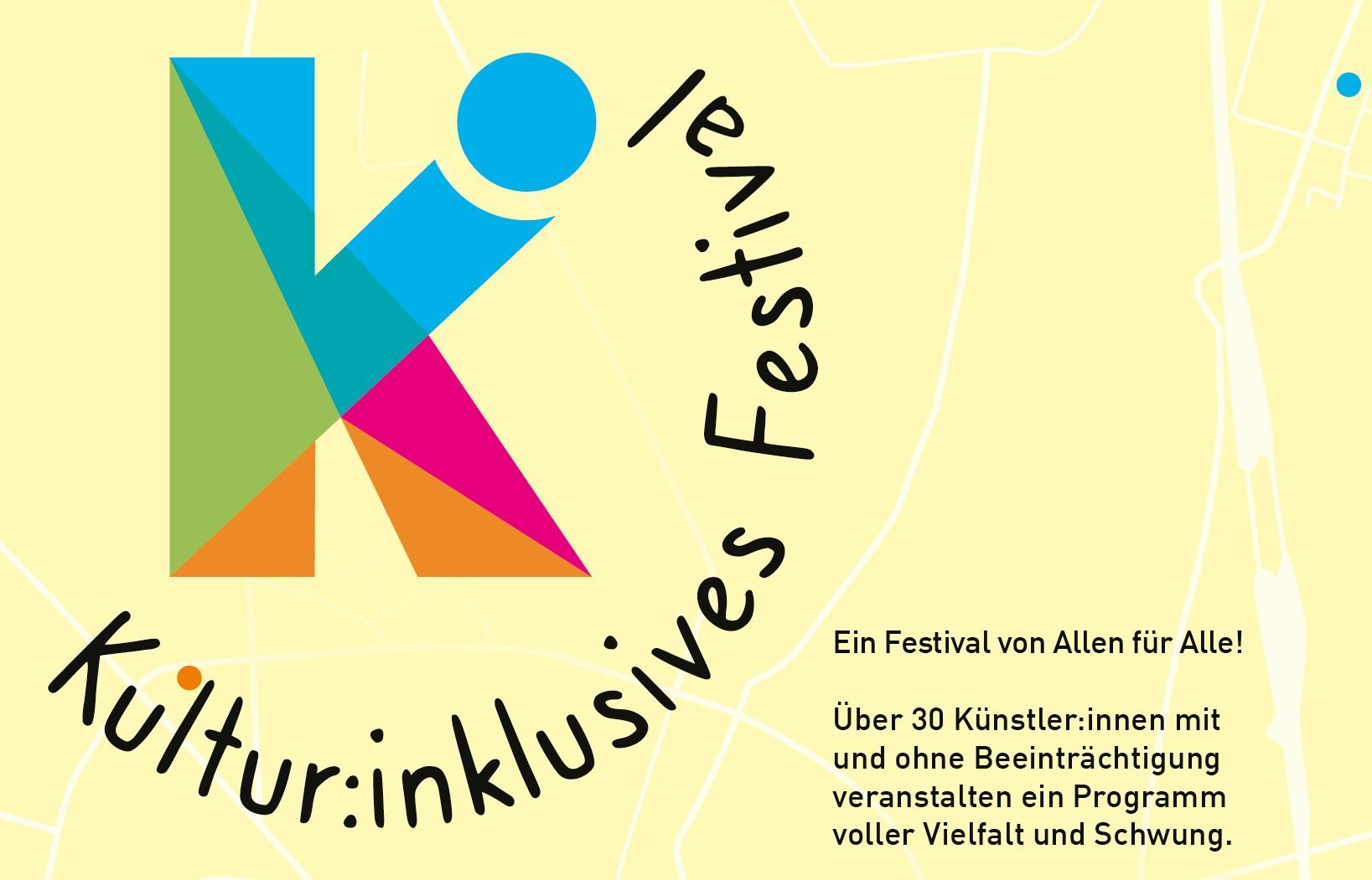 Ausschnitt aus Plakat zum Festival Kultur:inklusive 2024