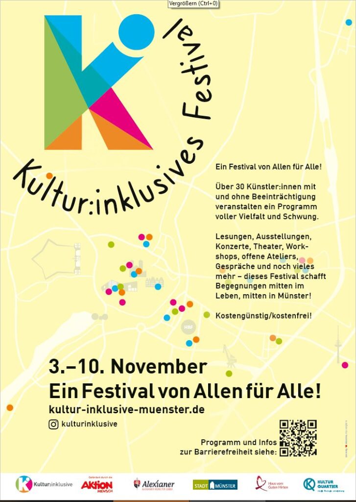 Plakat Festival Kultur:inklusive 2024